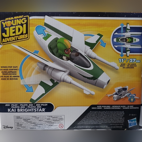 Disney Star Wars Young Jedi Adventures Kai Brightstar Green and White Playset. - Picture 4 of 6